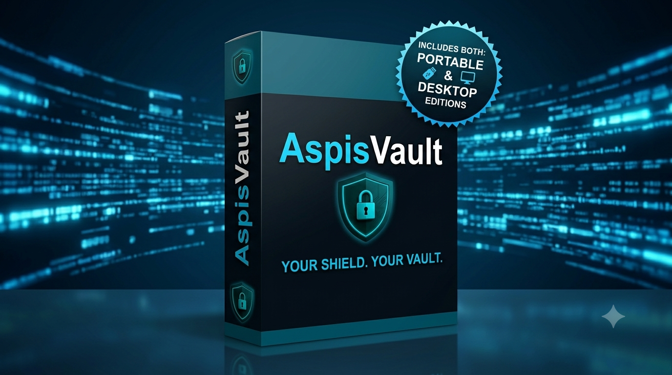 AspisVault Professional 3D Software Box Presentation