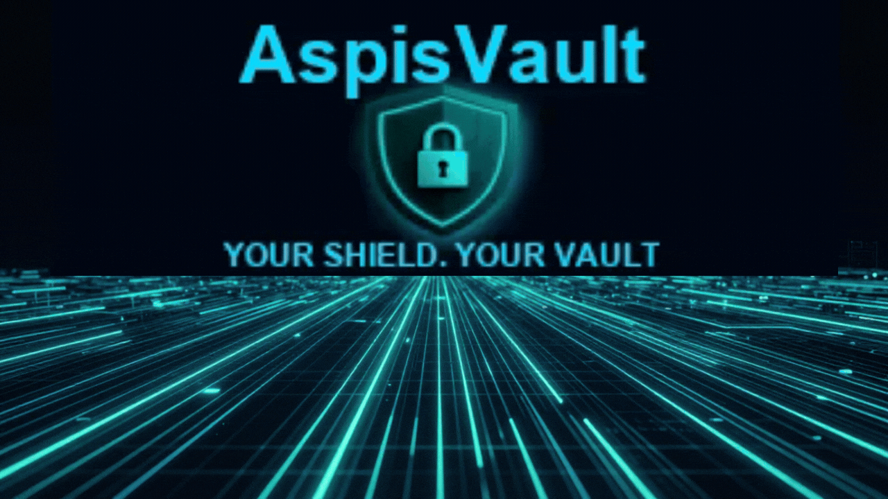 AspisVault - Offline AES-256 Cyber-Security Data Locker Logo